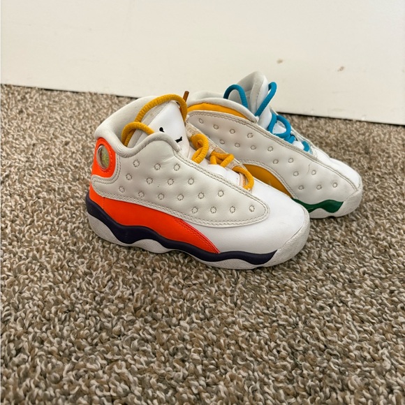 Jordan Retro Playground Sneakers Toddler White and Multicolor Sneakers - Picture 8 of 8